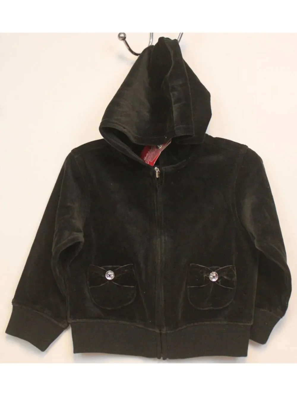2006 Gymboree Holiday Portrait 2pc sz 3 Velvet Pants Jacket Hoodie Bow Winter
